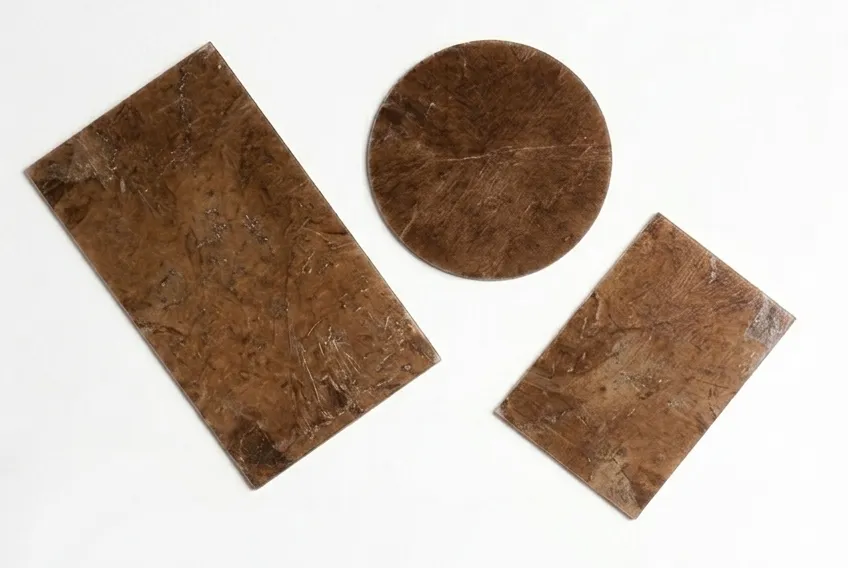 Perfect three precision-cut pieces of Cut Mica